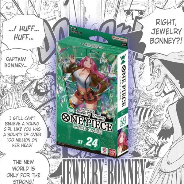 foto del starter deck número 24 verde de jewerly bonney