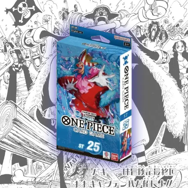 foto del starter deck número 25 azul de buggy